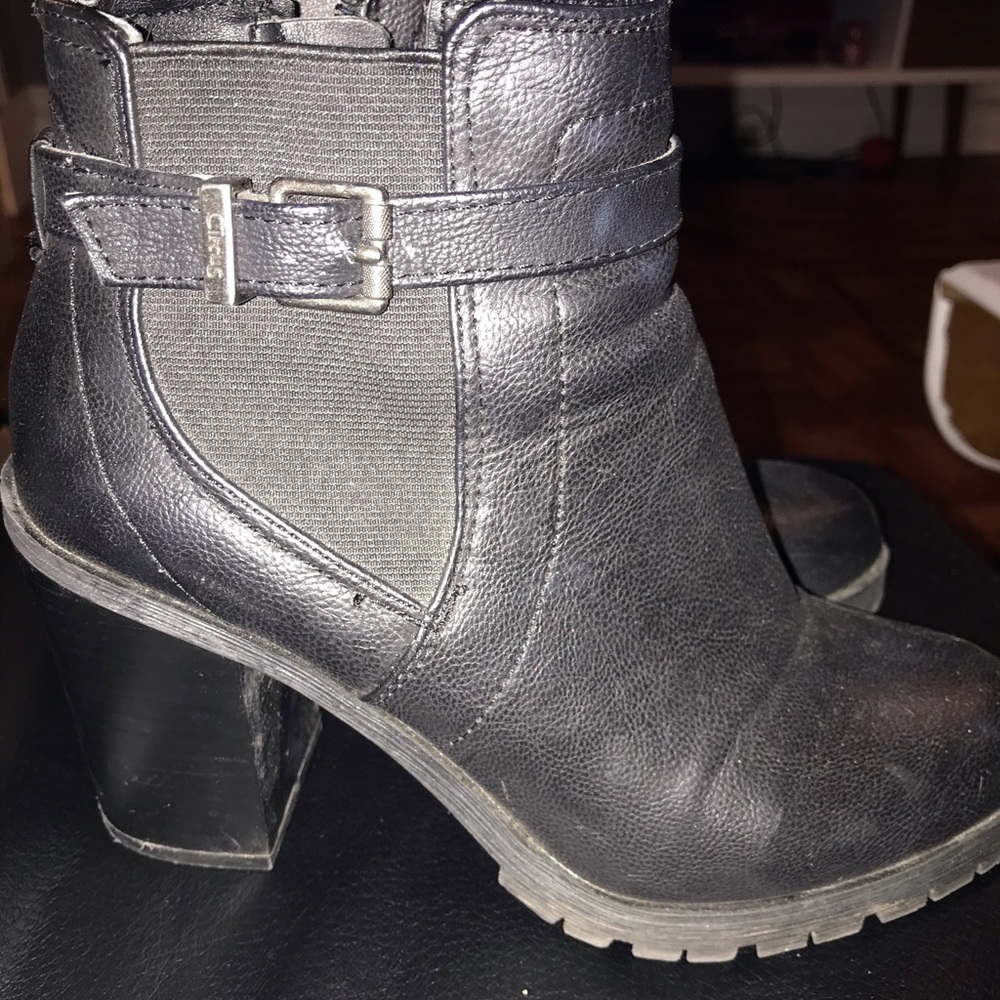 Black ankle boots